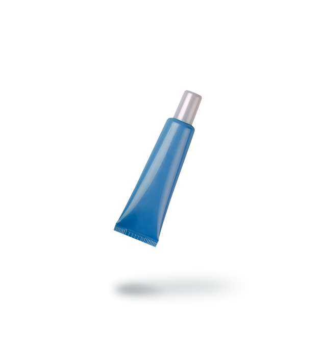 a blue tube